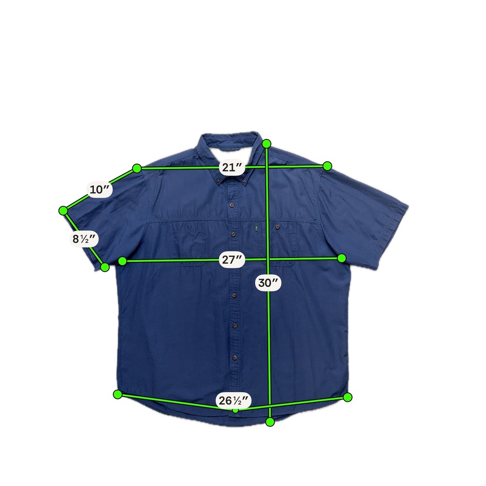 G.H. Bass Mens 2XL Navy Utility Shirt Button Down Outdoor Workwear - Picture 12 of 14
